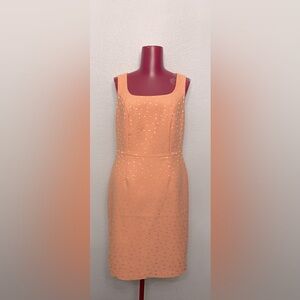 The Limited Red Sleeveless Sheath Midi Dress